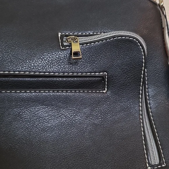 Cowgirl Trendy Cross Body Teal Hot Pink Silver Black Butterfly Embellished Bag - Picture 10 of 16